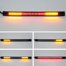 ANKIA LED Brake Light Strip 32 LEDs 8" Flexible License Plate Tail Light Stop Running Light Turn Signal Lamp for Harley CG125 GN125 (LED Tail Light Strip)