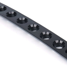 Xprite 5 Pcs/Sets Brushed Aluminum Door Grab Handle Inserts Cover Trim for 2007-2018 Jeep Wrangler JK & Unlimited 4 Door-Black