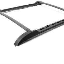 Newsmarts 1 Set Cross Bar Roof Rack Side Rail Luggage Racks Maximum 125 lbs Capacity Load for Toyota Tacoma Double Cab 2005 2016 2017 2018 2019 2020