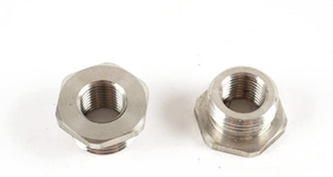 O2 Oxygen Sensor Port Plug Adapters Dual Threaded Adapter 18 to 12mm Exhaust Pipes Bungs For Harley FLSTF FATBOY Breakout, Dyna, Electra Glid