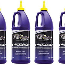 Royal Purple 01512 Set of 4 Synchromax Manual Transmission Fluid 1-Quart Bottles