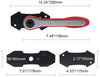 JDMON Brake Piston Caliper,Brake Caliper Press Tool,for Single Twin Quad Piston Disc Brake,360 Degree Swing Ratchet Wrench Spreader Tools,with 2 pcs Steel Plates, Red