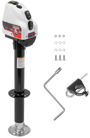 Bulldog 500200 Powered Drive A-Frame Tongue Jack with Spring Loaded Pull Pin - 4000 lb. Capacity (White Cover)