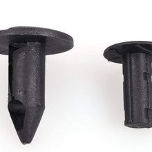 LotFancy 100PCS Car Fender Clips, Nylon Push Retainer Clips, Auto Body Clips Compatible with Honda Mazda Nissan Boat Toyota Retainer Clips kit, 8mm Universal - Fits Most Models