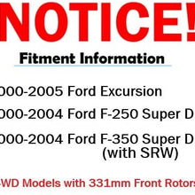 Detroit Axle 10PR1900034 Front 331mm & Rear 326mm Drilled Slotted Brake Rotors w/Ceramic Brake Pads, Brake Clips, Cleaner & Fluid (10pc Set) (4WD)