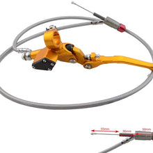 GOOFIT 7/8"22mm Motorcycle Hydraulic Clutch Brake Lever 1200mm Master Cylinder for 125cc 150cc 180cc 200cc 250cc Vertical Motor Off Road Motorcycle Scooter Pit Pocket Bike Motocross Red