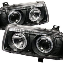 Spyder 5012197 Volkswagen Jetta III 93-98 Projector Headlights - LED Halo - Black - High H1 (Included) - Low H1 (Included)