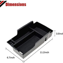 Center Console Organizer Insert ABS Black Materials Tray Armrest Secondary Storage Box Glove Pallet Container Fits Toyota Camry 2012 2013 2014 2015 2016