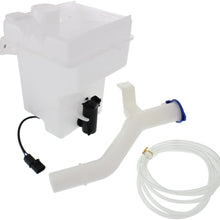 Windshield Washer Tank Assembly compatible with Kia Rio 07-11 W/Pump Inlet and Cap and Sensor