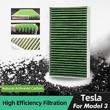 Weilaiqiche Replacement Activated Cabin Air Filter for Tesla Model 3 HEPA 2 Pack with Activated Carbon Tesla Air Conditional Replacement Cabin Air Filters