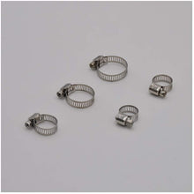 SHOUNAO 50PCS/Set Multi Size Stainless Steel Hoop Clamp Hose Clamp Automotive Pipes Clip Fixed Tool (Color : 1)