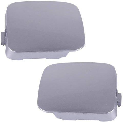 Car Accessories DWCX New 1 Pair Silver Left Right Front Bumper Tow Hook Eye Cap Cover 532860R020 538250R020 Fit for Toyota RAV4 2009-2011 2012
