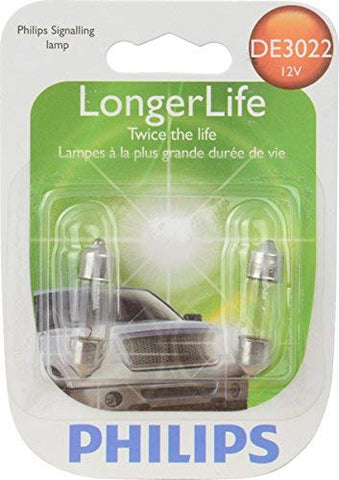 Philips DE3022 LongerLife Miniature Bulb, 2 Pack