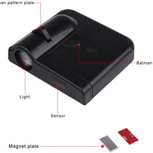 Bat Door Light, 2Pcs Universal Wireless LED Car Door Welcome Light, Courtesy Welcome Led Projector Logo Batman Lamp, Battery Operated with Magnet Sensor