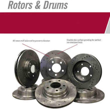 DK1604-3D Rear Drilled Rotors and Ultimate HD Semi-Metallic Brake Pads and Hardware Set Kit