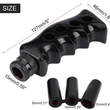 Universal Universal Gear Shift Knob Car Gun Grip Knife Handle Gear Shift Lever Knob Shifter with 3 Adapter 8mm 10mm 12mm