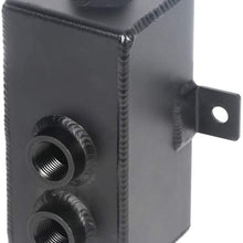 TUPARTS Aluminium Alloy Racing Engine 1L Oil Catch Can Drain Tap Reservoir w/High Volume Drain tap Fit for Acura/Honda