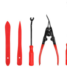 Trim Removal Tool 41Pcs Car Panel Door Audio Removal Tool Kit, Auto Clip Pliers Fastener Remover Pry Tool Set with Storage Bag (Red)