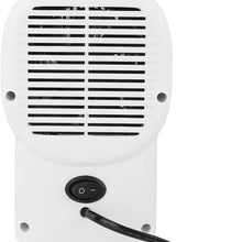 Fan Heater, Portable Compact Electric Tabletop Fan Heater Electric Warmer for Home Office Winter Use Tabletop Heater(White)
