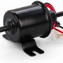 XinQuan Wang Electric Fuel Pump Low Pressure Bolt Wire Diesel Petrol HEP-02A for Car Carburetor Motorcycle ATV RS-FP009-TP (Color : Black, Size : Pressure 2.5-4PSIL)