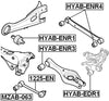 555432H000 - Arm Bushing (for Lateral Control Arm) For Hyundai/Kia - Febest