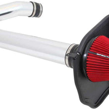 Spectre Performance Air Intake Kit with Washable Air Filter: 2011-2019 Dodge/Chrysler (Charger, Challenger, 300, 300C) 3.6L V6, Red Oiled Filter with Polished Aluminum Tube, SPE-9028