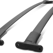 Pair OE Style Aluminum Bolt-on Top Rail Roof Rack Cross Bar Luggage Carrier Replacement for Ford Explorer 16-18