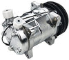 ACTECmax Universal A/C Compressor with Black 2PK Clutch SD 508 5H14 R134A Chrome Compressor