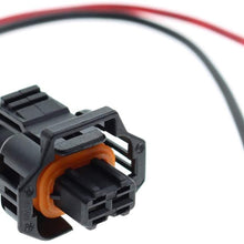 MOTOALL 4pcs Fuel Injector Plug Connector Wire Harness Wiring Pigtail for GM Chevy GMC Duramax LLY LBZ LLM 6.6L Diesel Crank Position Coolant Oil Temp Fuel Pump Shut Off Knock Sensor PT2183 88988963