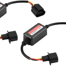 Duokon ABS Material LED Headlight Decoder,2pcs H13 Car LED Headlight Decoder Anti-Flicker Flash Error Canceler