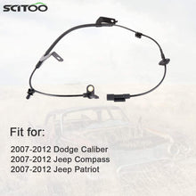 SCITOO 2 pcs Front Left Right ABS Wheel Speed Sensors Fit for 2007 2008 2009 2010 2011 2012 Dodge Caliber,2007 2008 2009 2010 2011 2012 Jeep Compass/Patriot ALS2088 ALS2084