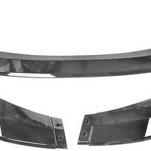 IKON MOTORSPORTS | Front Bumper Lip Compatible With 20-21 Toyota Corolla LE | Gloss Black Guard Protection Finisher Under Chin Spoiler