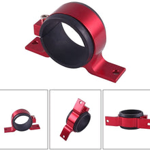 AotoKoop Universal Car Fuel Pump Fuel Filter Mounting Bracket, 60mm Single Clamp Cradle - Red