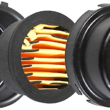 Chiloskit 2Pcs 1/4" Thread Metal Air Compressor Intake Filter Noise Muffler Silencer Connector Muffler Filter Silencer (1/4"PT 12.5mm 2pcs)