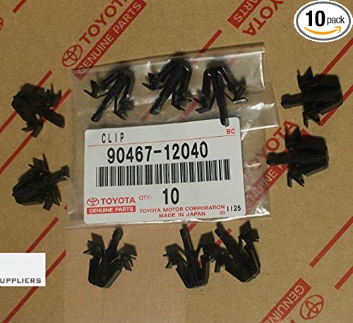 Toyota 90467-12040 Tacoma, RAV4, 4Runner, Grille Clips OEM, Set of 10