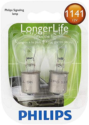 Philips 1141 LongerLife Miniature Bulb, 2 Pack