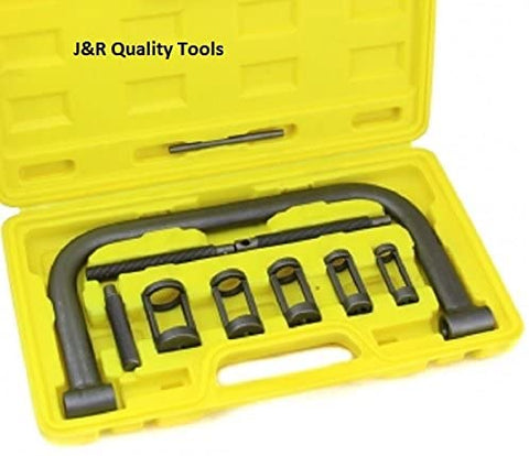 J&R Quality Tools AUTO Solid Valve Spring Compressor C Clamp Service Kit