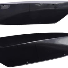 labwork ABS Black Car Top Side Roof Rails Rack Leg Cover End Cap Protection Cover Shell LUCK000646 Replacement for 2003-2009 4Runner N210