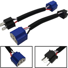 Audak 2Pcs H4 9003 HB2 Heavy Duty Ceramic Wiring Harness Sockets Male & Female Connector For Headlights or Fog Lights