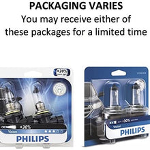 Philips H11 Vision Upgrade Headlight Bulb with up to 30% More Vision, 2 Pack,12362PRB2