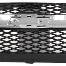 Perfit Liner New Front Dark Gray Grille Grill Replacement With Chrome Molding For 04-12 Colorado Pickup Truck Fits LS LT Model GM1200518 12335794