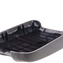Dunhil Comfortable Microfiber Leather Suture Console Armrest Lid Cover for 2008 2009 2010 2011 2012 Honda Accord Center Console Cover Lid (Gray)
