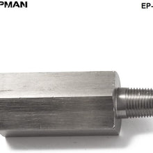 EPMAN 1/8'' BSPT Oil Pressure Sensor Tee to NPT Adapter Turbo Supply Feed Line Gauge