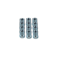 DEWHEL Steel Tube Nuts 3/8-24 Inverted Flare Zinc Fitting 3/16 Steel Brake Line Tubing Pack of 12