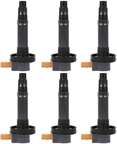 OCPTY Set of 6 Ignition Coils Compatible with OE: UF646 DG549 Fits for Ford Explorer/F-150/ Flex/Police Interceptor/Police Interceptor Utility/Taurus Lincoln MKT 2011-2015