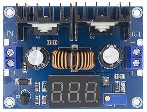 ZEFS--ESD Electronic Module LED Voltmeter Adjustable 4-36V to 1.25-36V Step-Down Board Module 8A 200W DC-DC Power Drop Module