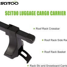 SCITOO fit for BMW 325xi 328i 328xi 540i Adjustable 48" Aluminum Roof Top Cross Bar Set Rock Rack Rail