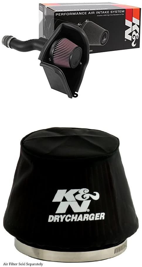 K&N 63-3516 Performance Air Intake System with Black Air Filter Wrap