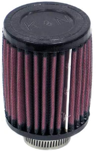 K&N Universal Clamp-On Air Filter: High Performance, Premium, Washable, Replacement Engine Filter: Flange Diameter: 1.25 In, Filter Height: 4 In, Flange Length: 0.625 In, Shape: Round, RU-0070