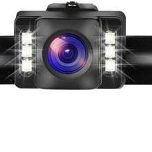 GLK Car Rear View Backup Camera License Plate Backup Camera with Wide View Angle 6 LED Night Vision Waterproof Front & Back up Camera, Guide Line On/Off